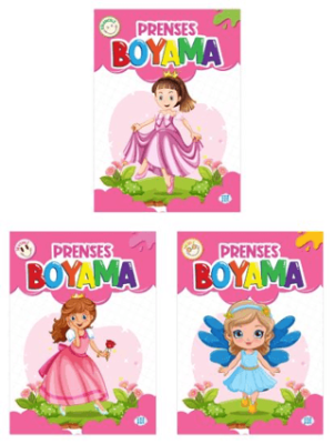 Prenses Boyama Kitabı 3 Kitap - 1