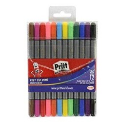 Pritt-Çift Uçlu Keçeli Kalem 12 Renk - 1