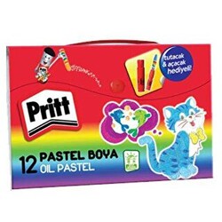 Pritt Pastel Boya 12 Renk Çantalı - 1