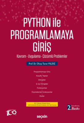 Python İle Programlamaya Giriş Kavram - Uygulama - Çözümlü Problemler - 1