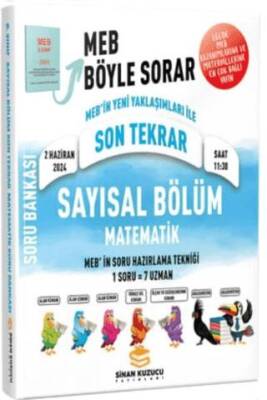 Sinan Kuzucu Yayınları 2024 LGS Son Tekrar Sayısal Bölüm Matematik Soru Bankası - 1