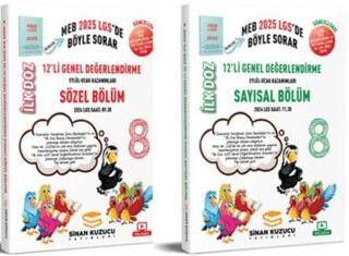 Sinan Kuzucu Yayınları 2025 8. Sınıf LGS İlk Doz Sayısal Sözel 12 li Genel Değerlendirme Sınav Seti - 1