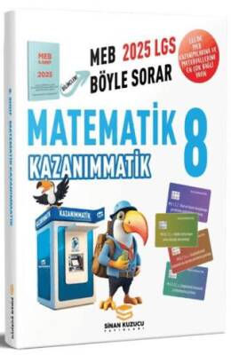 Sinan Kuzucu Yayınları 2025 LGS 8. Sınıf Matematik Kazanım Matik Soru Bankası - 1