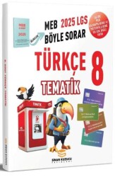 Sinan Kuzucu Yayınları 2025 LGS 8. Sınıf Türkçe Tematik Soru Bankası - 1