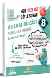 Sinan Kuzucu Yayınları 2025 8. Sınıf Anlam Bilgisi Soru Bankası - 1