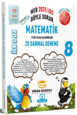 Sinan Kuzucu Yayınları 8. Sınıf İlk Doz Matematik 20 Sarmal Deneme - 1