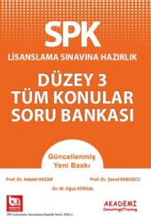 Akademi Consulting Training SPK Lisanslama Sınavına Hazırlık Düzey 3 Tüm Konular Soru Bankası - 1