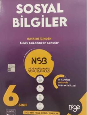 Startfen Yayınları 6. Sınıf Sosyal Bilgiler Hafta Hafta Soru Bankası - 1