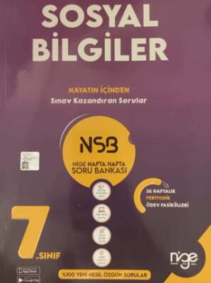 Startfen Yayınları 7. Sınıf Sosyal Bilgiler Hafta Hafta Soru Bankası - 1