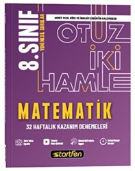 Startfen Yayınları 8. Sınıf Matematik 32 Hamle Kazanım Denemeleri - 1