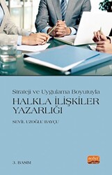 Strateji ve Uygulama Boyutuyla Halkla İlişkiler Yazarlığı - 1