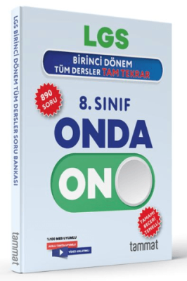 Tammat Yayıncılık 8. Sınıf LGS 1. Dönem Onda On Tüm Dersler Tam Tekrar Soru Bankası - 1