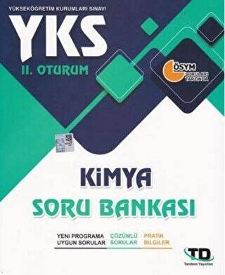 Tandem Yayınları YKS 2.Oturum Kimya Soru Bankası - 1