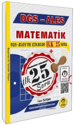 Tasarı Eğitim Yayınları DGS ALES Matematik İlk 25 Çıkacak Soru Çözümlü - 1