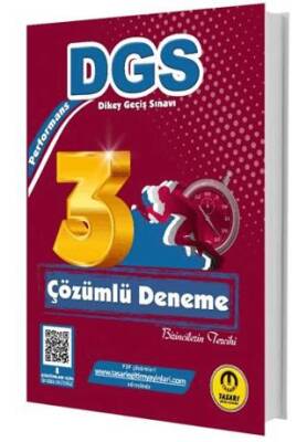 Tasarı Eğitim Yayınları DGS Performans 3 Çözümlü Deneme - 1