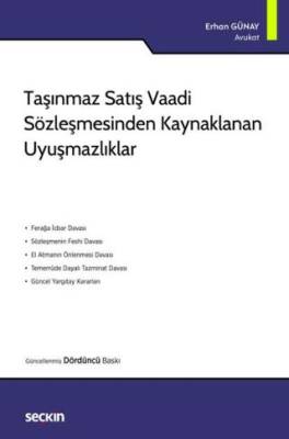 Taşınmaz Satış Vaadi Sözleşmesinden Kaynaklanan Uyuşmazlıklar - 1