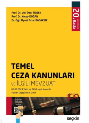 Temel Ceza Kanunları ve İlgili Mevzuat - 1