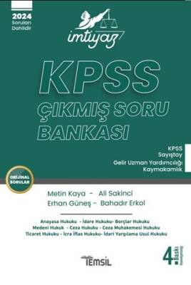 Temsil Kitap İmtiyaz KPSS Çıkmış Soru Bankası - 1