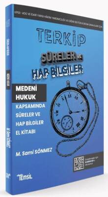 Terkip Medeni Hukuk Kapsamında Süreler ve Hap Bilgiler El Kitabı - 1