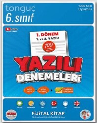 Tonguç Akademi 6. Sınıf Yazılı Denemeleri 1. Dönem 1 ve 2. Yazılı - 1