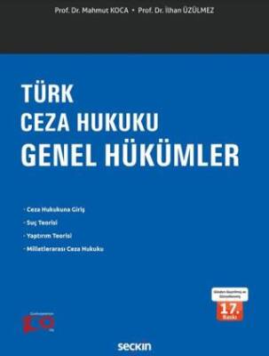 Türk Ceza Hukuku Genel Hükümler - 1