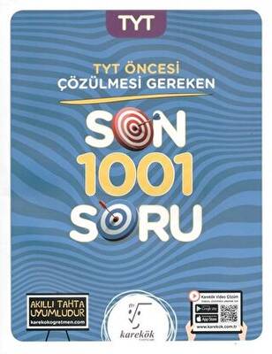 Karekök Yayıncılık TYT Öncesi Çözülmesi Gereken Son 1001 Soru - 1