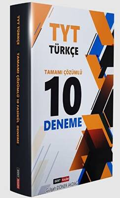 DDY Yayınları TYT Türkçe Tamamı çözümlü 10 Deneme - 1