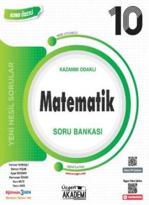 Üçgen Yayıncılık 10. Sınıf Matematik – Konunun Özü Soru Bankası - 1