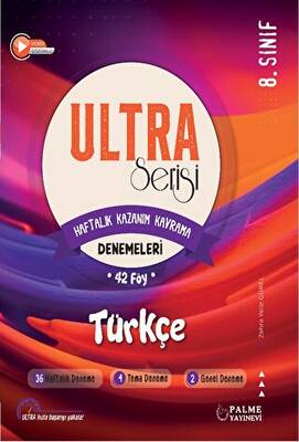 Palme Yayıncılık Ultra Serisi 8. Sınıf Türkçe Deneme Kitabı 42 Föy - 1