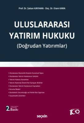 Uluslararası Yatırım Hukuku - 1