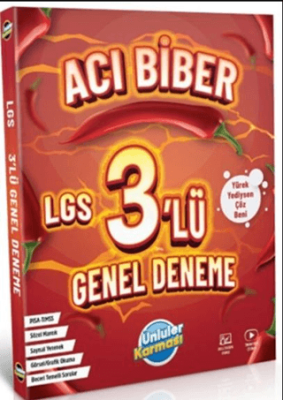 Ünlüler Karması 8.Sınıf LGS Acı Biber Genel 3 Lü Deneme Ünlüler Karması - 1