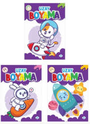 Uzay Boyama Seti 3 Kitap - 1