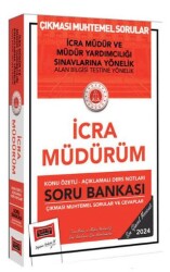 Yargı Yayınevi 2024 Adalet Bakanlığı Çıkması Muhtemel Sorular İcra Müdürüm Soru Bankası - 1