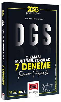 Yargı Yayınevi Yargı Yayınları 2023 DGS Çıkması Muhtemel Sorular Tamamı Çözümlü 7 Deneme - 1