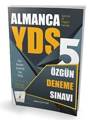 Pelikan Tıp Teknik Yayıncılık YDS Almanca Özgün 5 Deneme Sınavı - 1