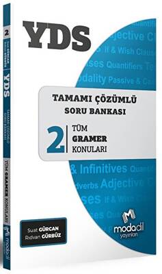 Modadil Yayınları YDS Tamamı Çözümlü Soru Bankası Serisi 2 Tüm Gramer Konuları - 1