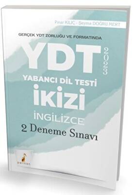 Pelikan Tıp Teknik Yayıncılık YDT İkizi İngilizce 2 Deneme Sınavı - 1