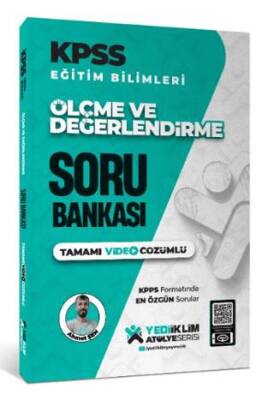 Yediiklim Yayınları 2025 Atölye Serisi KPSS Eğitim Bilimleri Ölçme ve Değerlendirme Tamamı Video Çözümlü Soru Bankası - 1