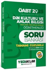 Yediiklim Yayınları 2025 Din Kültürü ve Ahlak Bilgisi Öğretmenliği Tamamı Çözümlü Soru Bankası - 1