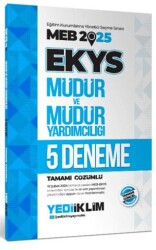 Yediiklim Yayınları 2025 MEB EKYS Müdür ve Müdür Yardımcılığı Tamamı Çözümlü 5 Deneme - 1