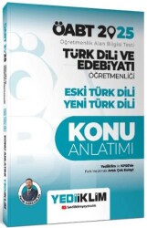 Yediiklim Yayınları 2025 ÖABT Türk Dili ve Edebiyatı Öğretmenliği Eski Türk Dili - Yeni Türk Dili Konu Anlatımı - 1