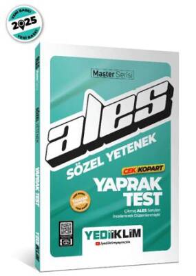 Yediiklim Yayınları 2025 ALES Sözel Yetenek Çek Kopart Yaprak Test - 1