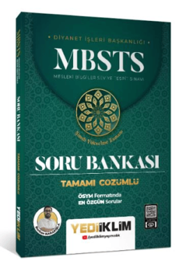 Yediiklim Yayınları MBSTS Tamamı Çözümlü Soru Bankası - 1