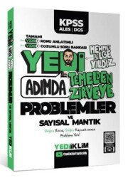 Yediiklim Yayınları KPSS-ALES-DGS Yedi Adımda Temelden Zirveye Problemler ve Sayısal Mantık Video Konu Anlatımlı Video Çözümlü Soru Bankası - 1