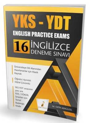 YKS-YDS English Practice Exams 16 İngilizce Deneme Sınavı - 1